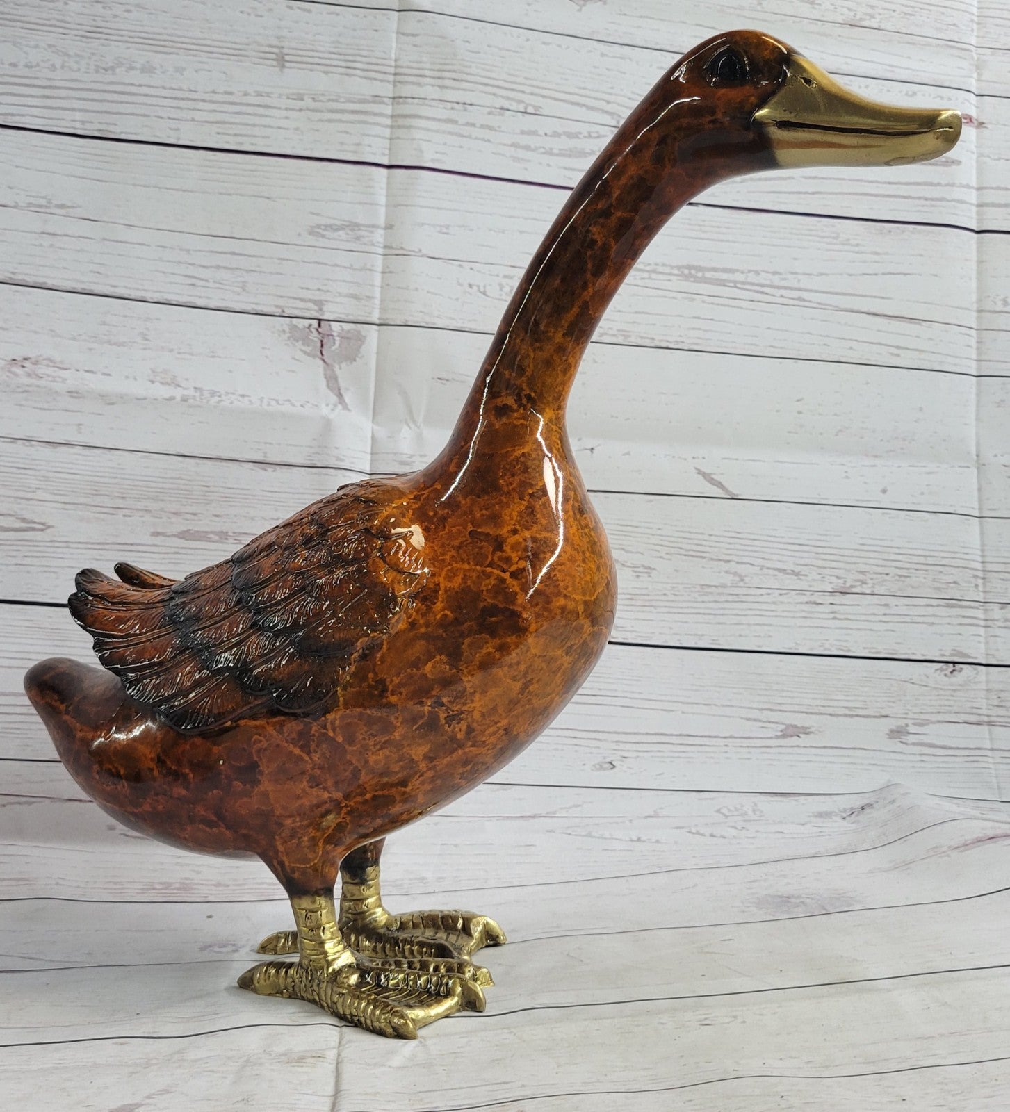 Large Duck Ornament-Home-Garden-Decoration-100% Pure Bronze-Sculpture-Duck Sale