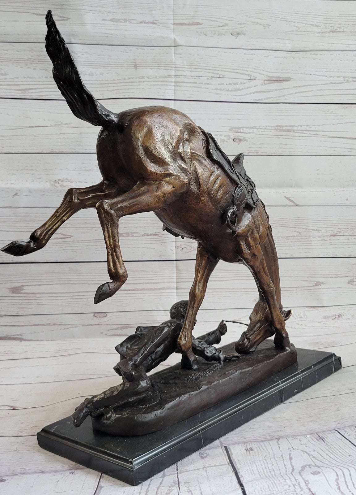 Handcrafted bronze sculpture SALE Decor Art Remington Frederic By Pony Wicked