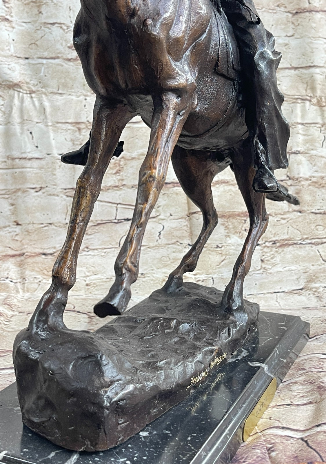 FREDERIC REMINGTON, Mid 20th C. Bronze Sculpture The Cowboy Figurine Figure Sale