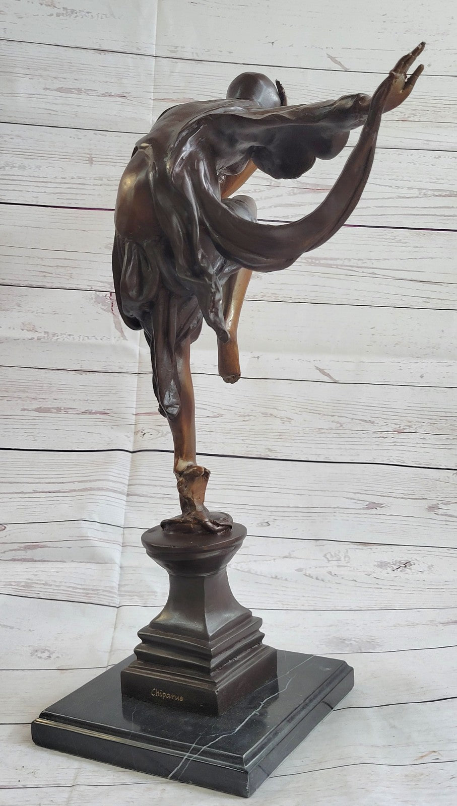 Bronze art deco dancer w/snake sculpture Ankara Dancer Classic Artwork Hot cast