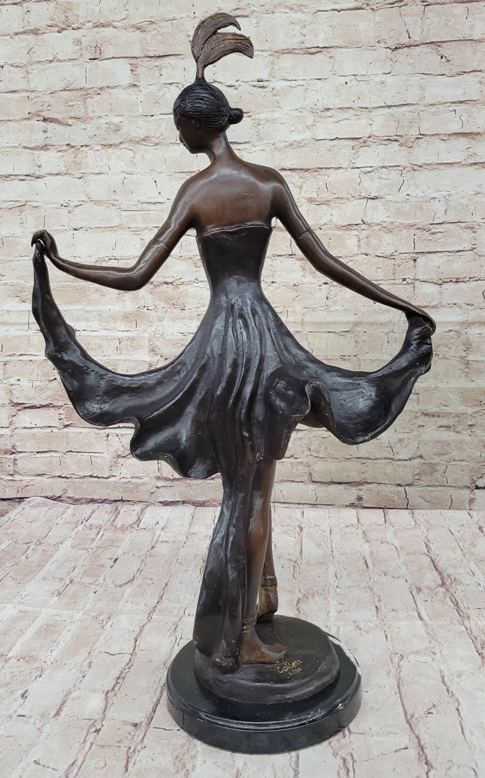 Handcrafted Museum Quality Gypsy Dancer Bronze Sculpture Home Office Decor