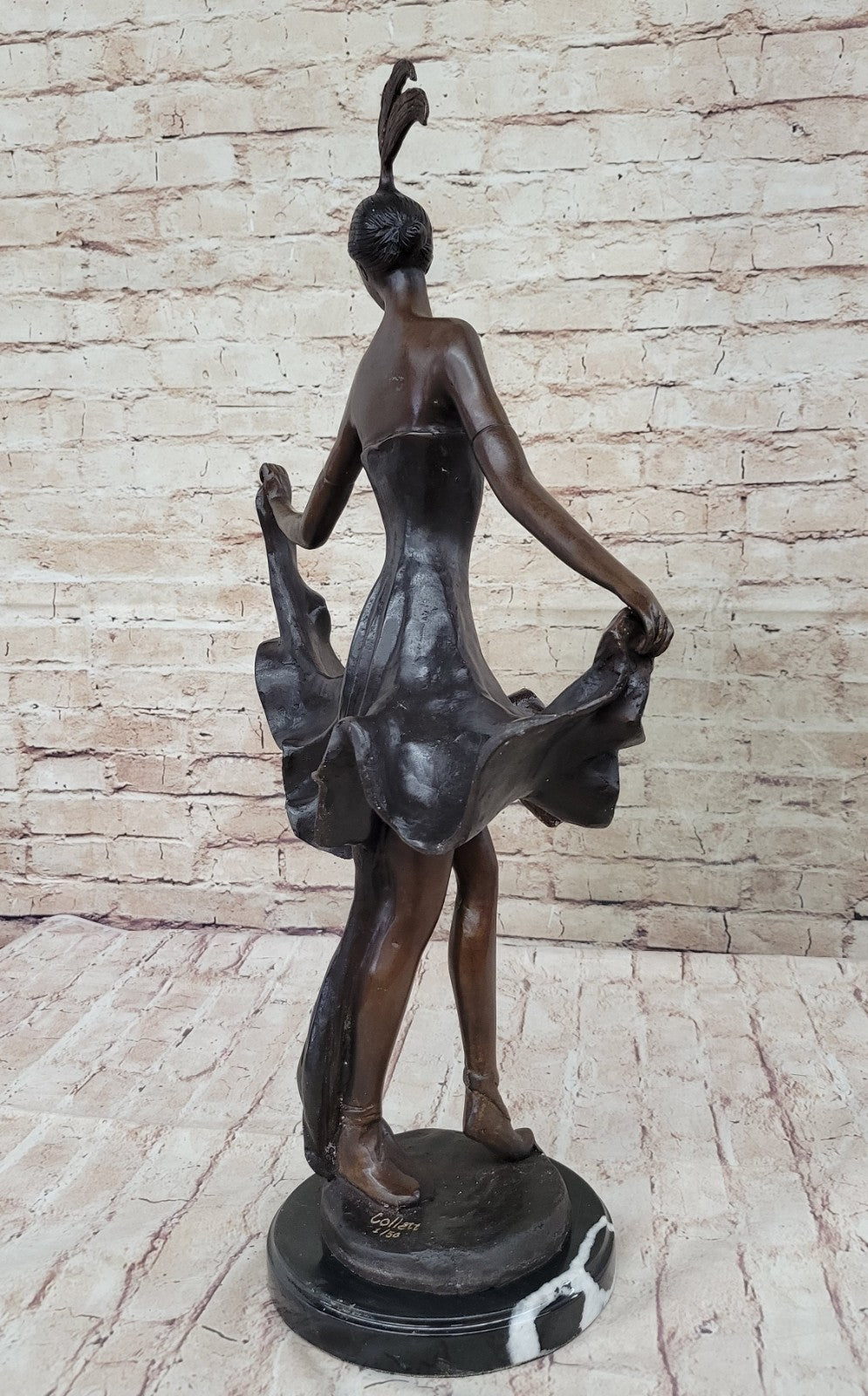 Handcrafted Museum Quality Gypsy Dancer Bronze Sculpture Home Office Decor