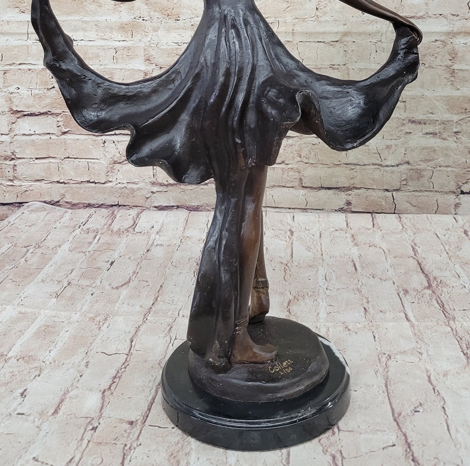 Handcrafted Museum Quality Gypsy Dancer Bronze Sculpture Home Office Decor