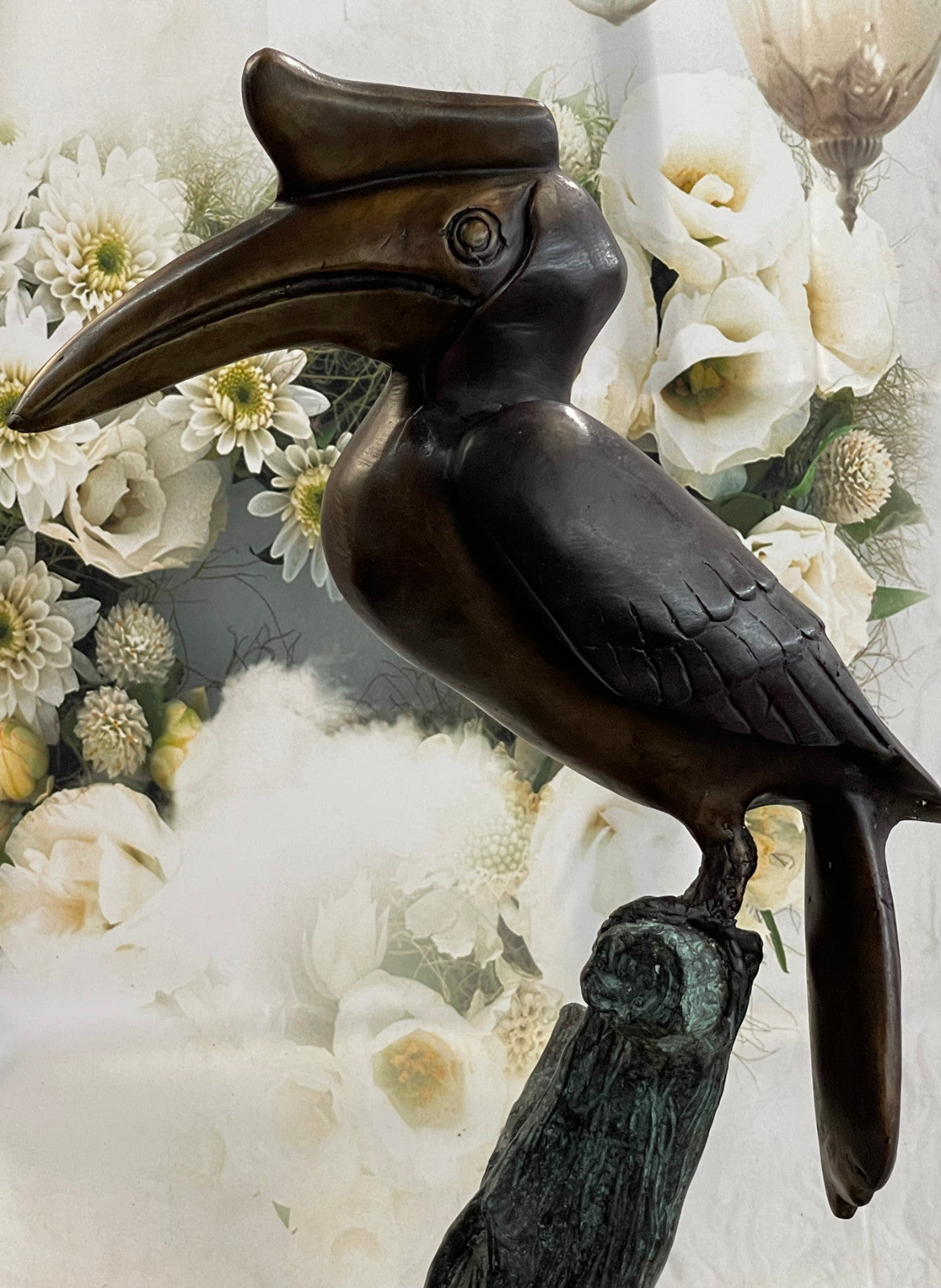 Handcrafted bronze sculpture SALE Shorebird Coastal Wetland Heron Crane Egret