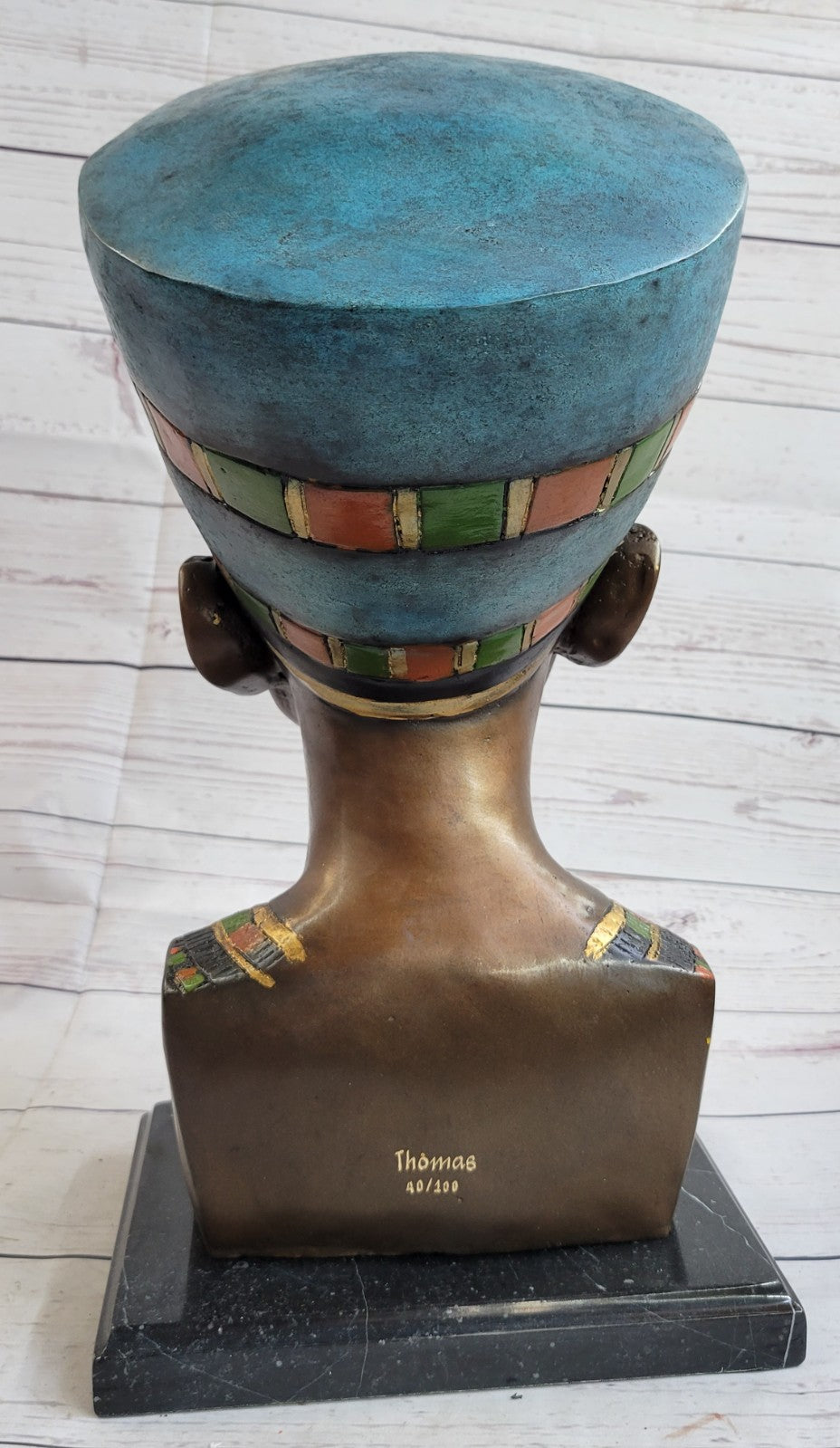 Beautiful Bronze ART sculpture head statue Nefertiti ancient Egyptian queen DEAL