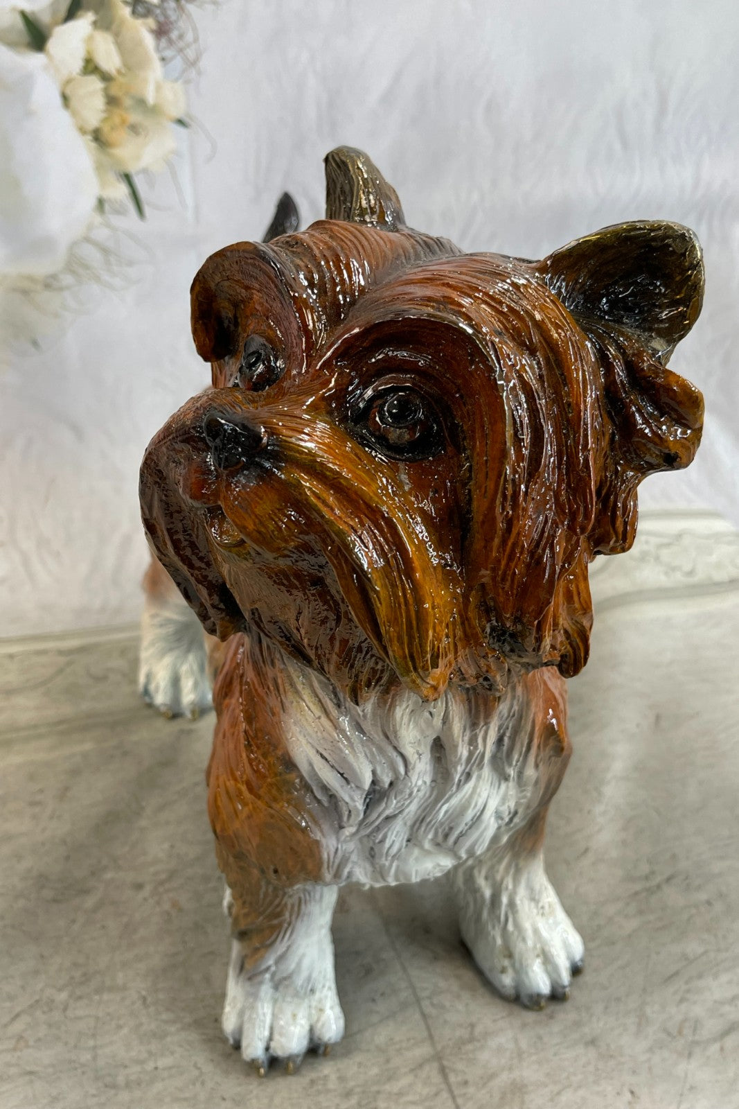 Handcrafted bronze sculpture SALE Terrier Silky Moigniez Signed Patina Special