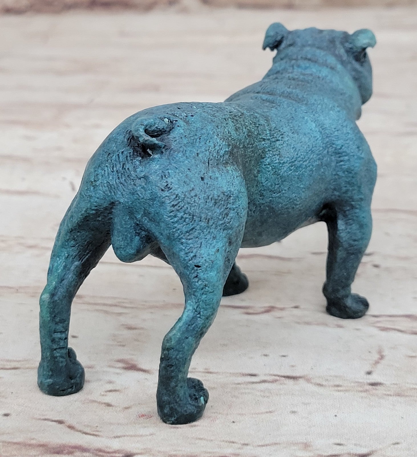 Bronze Sculpture English Bulldog Animal Hot Cast Figurine Home Decor Figure