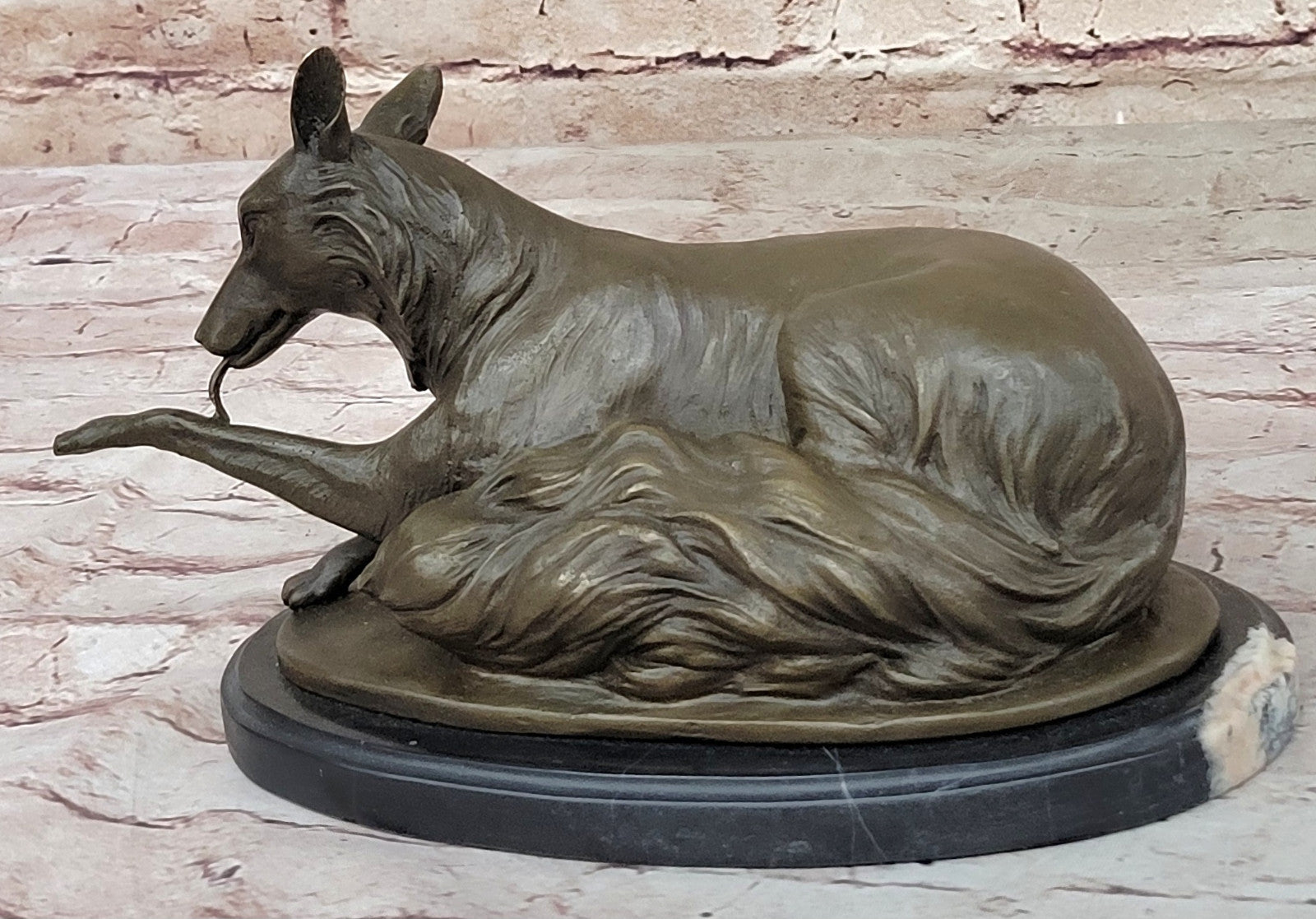 Original Artwork: Milo`s Collector Edition Bronze German Shepherd Statue