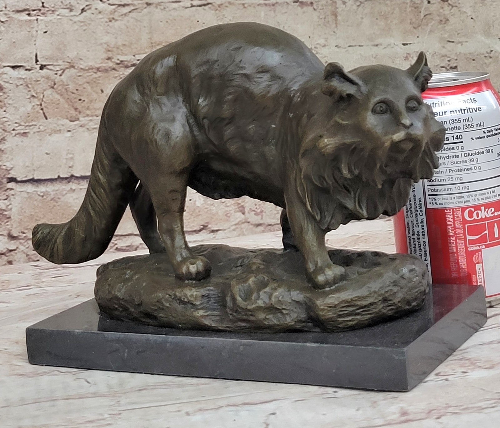 Rare Bronze Sculpture of Cat by Charles jonchery Home Office Deco Figurine5