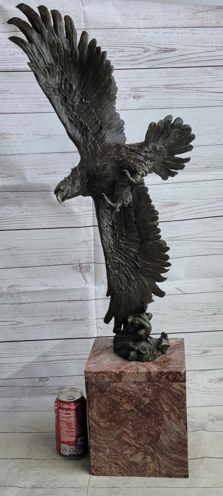 Hand Made Extra Large Eagle Museum Quality Classic Artwork Bronze Scul