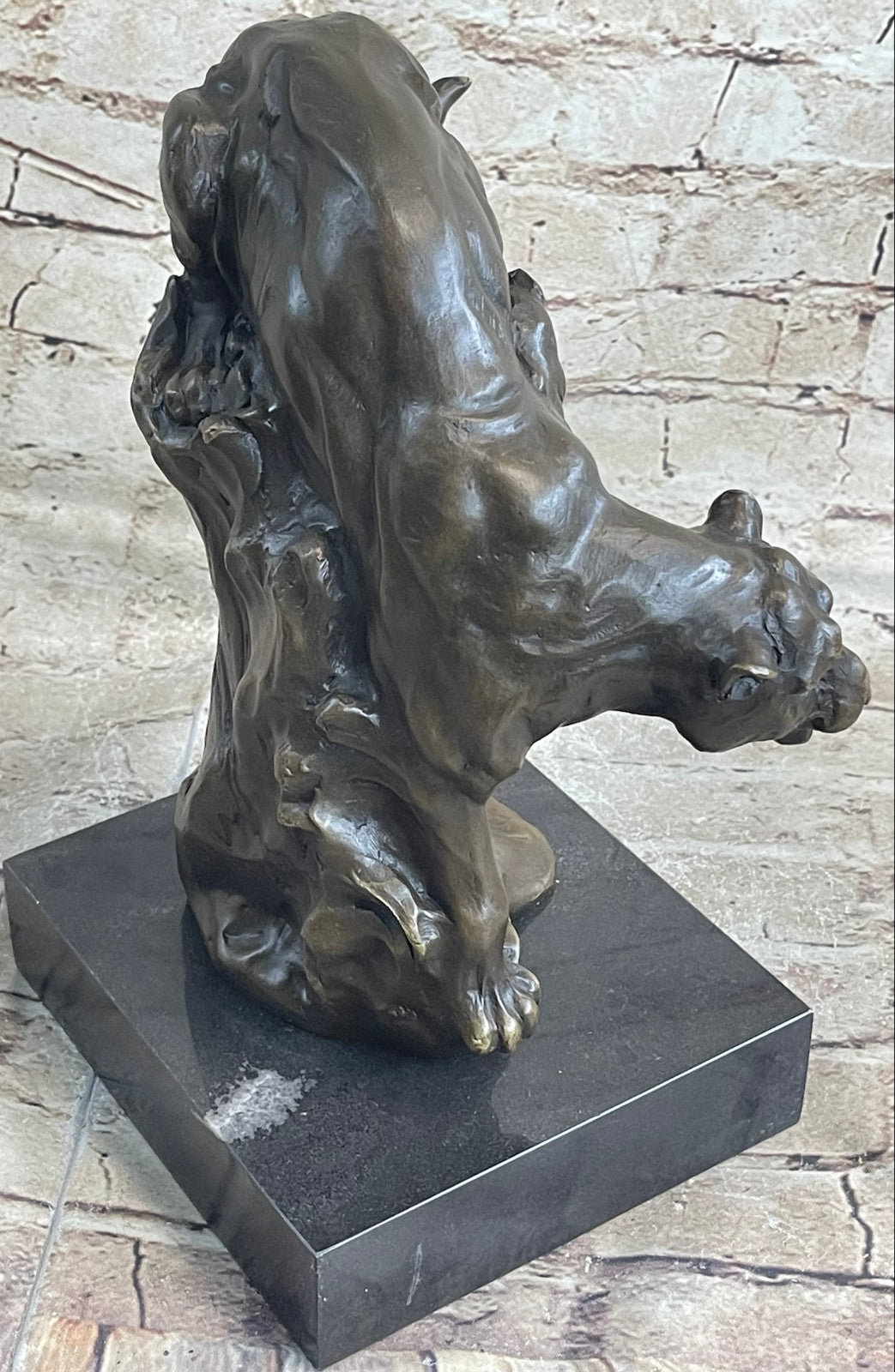 BLACK PANTHER SEXY WILD CAT BRONZE SCULPTURE BY SPANISH ARTIST MILO FIGURE ART