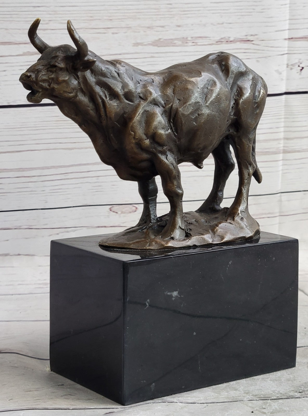 Handcrafted bronze sculpture SALE Deco Buffalo Water Dwarf Anoa Mountain Real