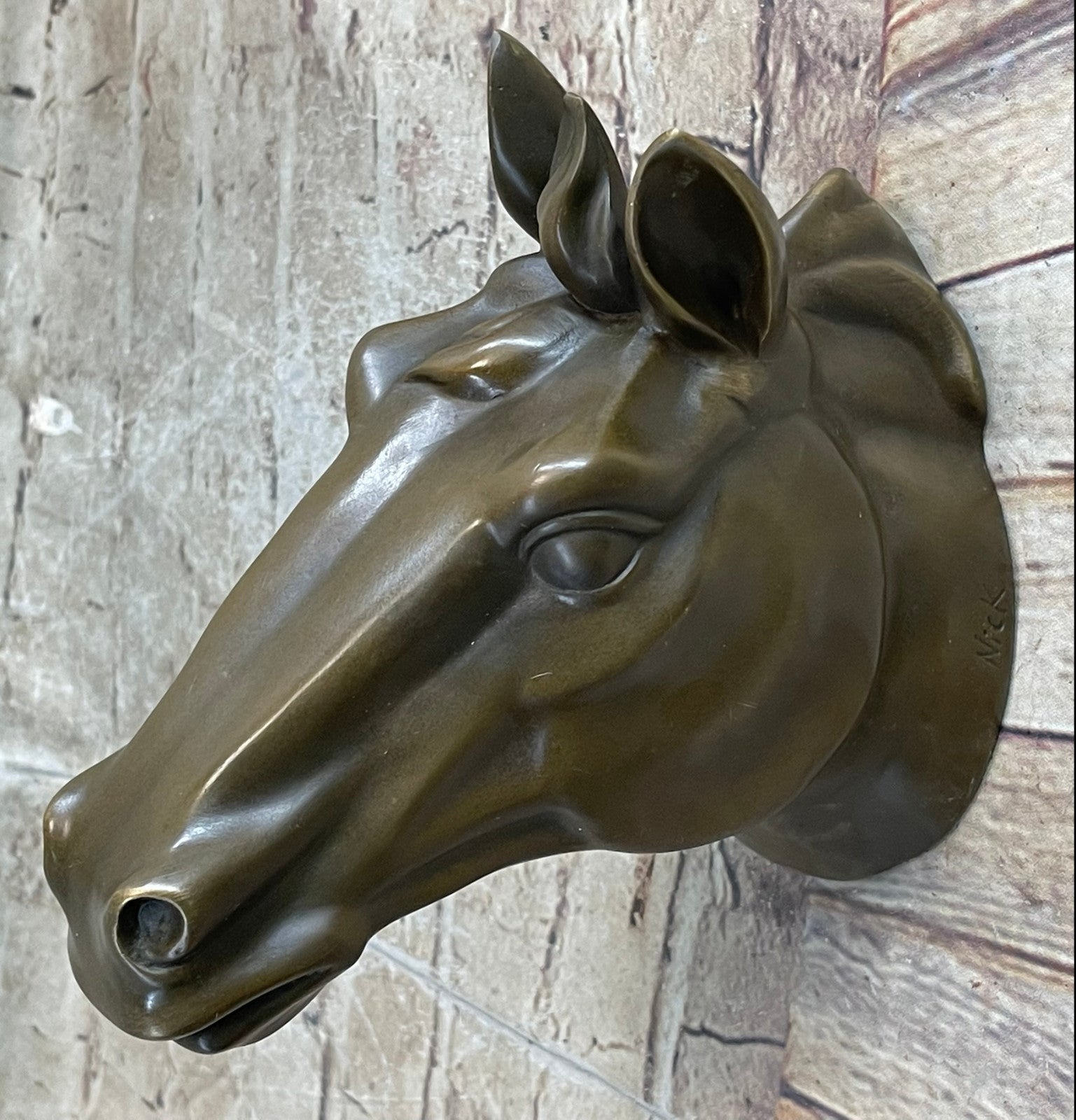 Bronze Sculpture Museum Quality Classic Horse Artwork For Wall Lost Wax Gift