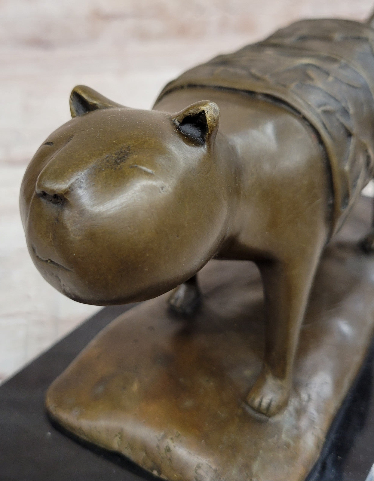 Botero Cat Bronze Statue Hot Cast Collectible Artwork Hand Made Artwork