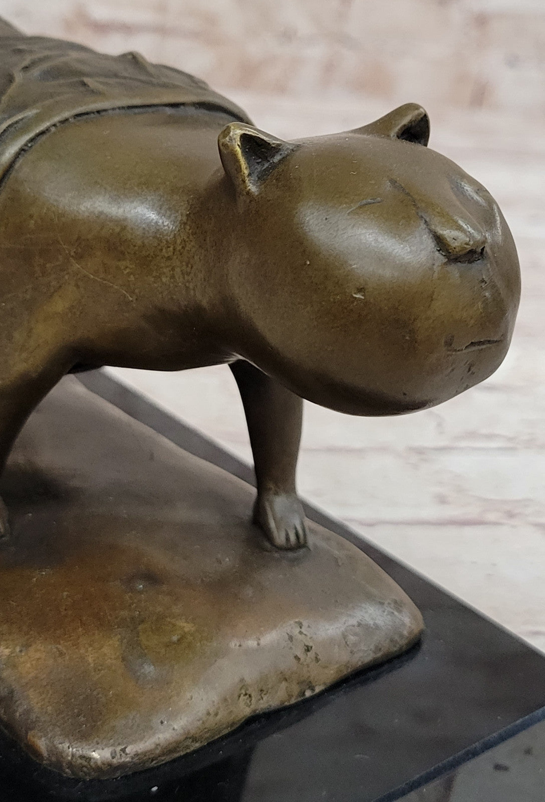 Botero Cat Bronze Statue Hot Cast Collectible Artwork Hand Made Artwork