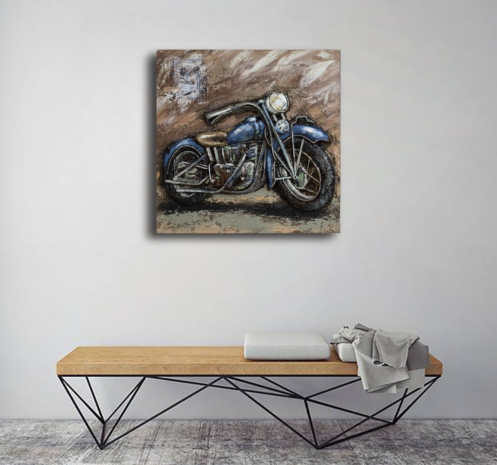 Amazing 3d motorcycle metal wall artwork Harley Davidson wall decor painting