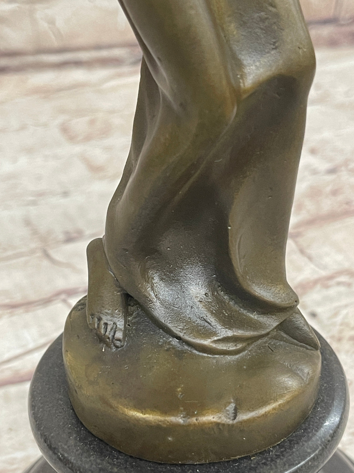 Bronze Art Nouveau Spirit of Ecstasy Handmade Statue Home Office Decor