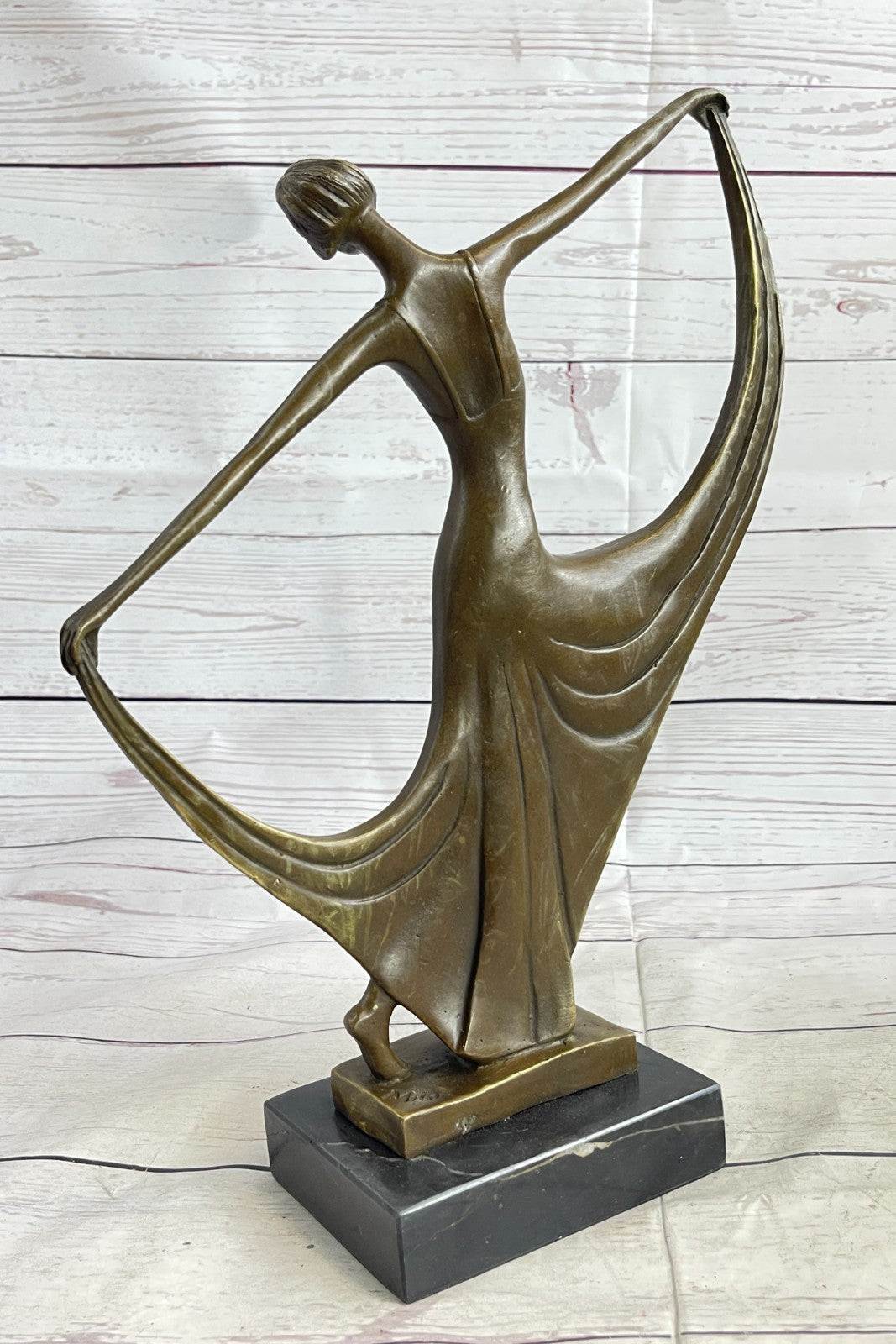 Original Milo Sexy Girl Captured in Dance Bronze Art Decor Abstract Sculpture