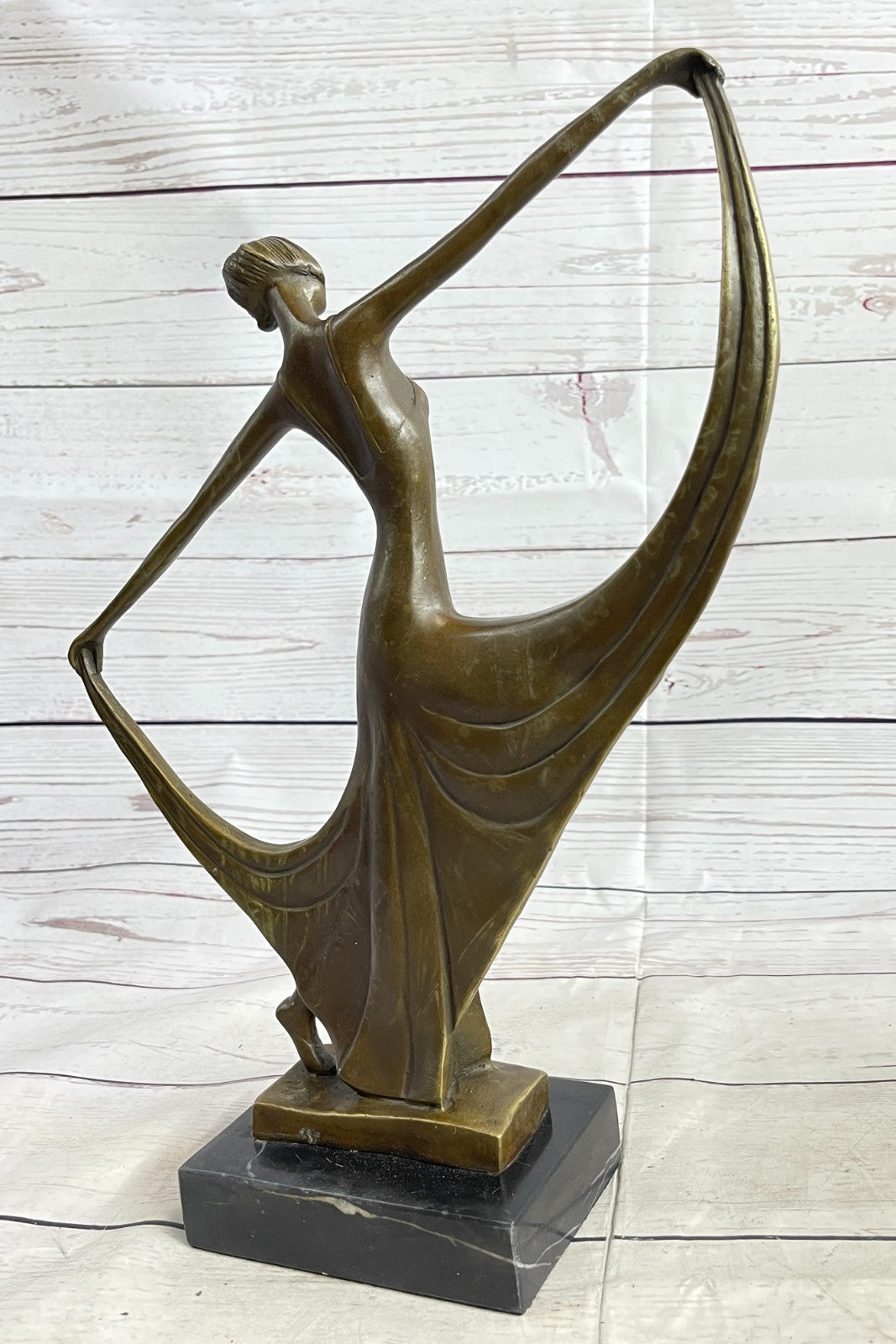 Original Milo Sexy Girl Captured in Dance Bronze Art Decor Abstract Sculpture