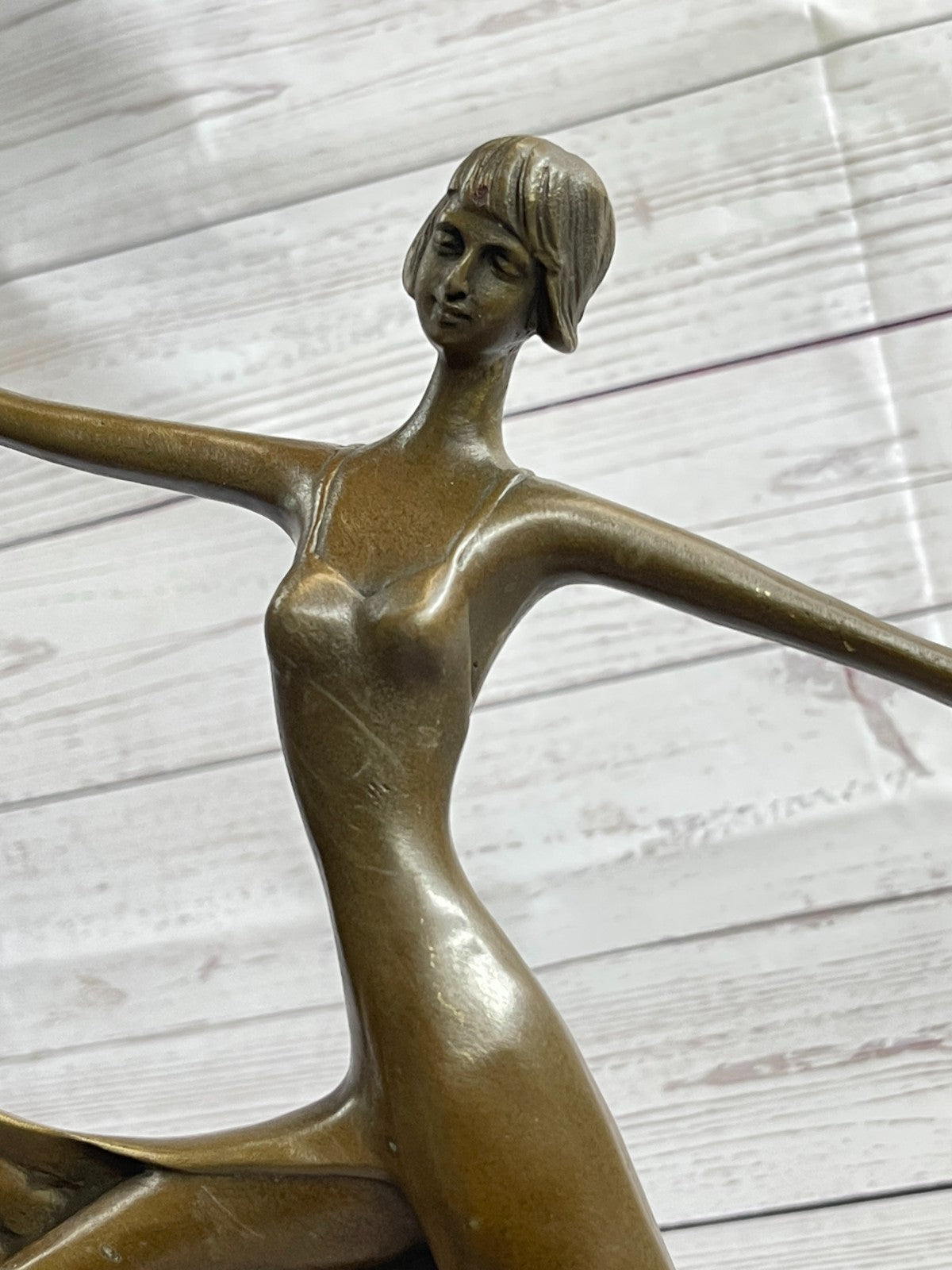 Original Milo Sexy Girl Captured in Dance Bronze Art Decor Abstract Sculpture