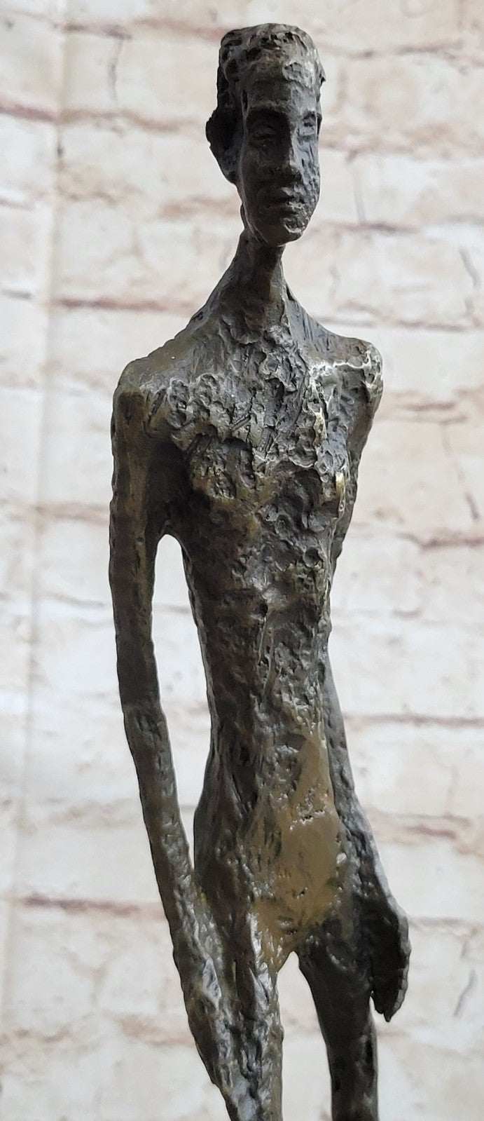 Handcrafted Made by Lost Wax Gia Dali Rodin Bronze Sculpture Walking Man Figurine