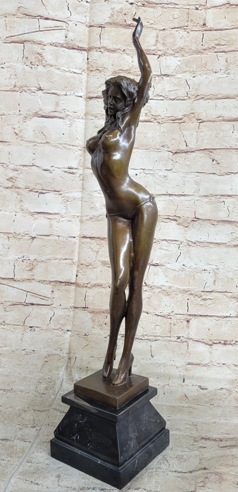 Handcrafted bronze sculpture SALE Nude Deco Art Vitaleh Qualityaldo High Signed