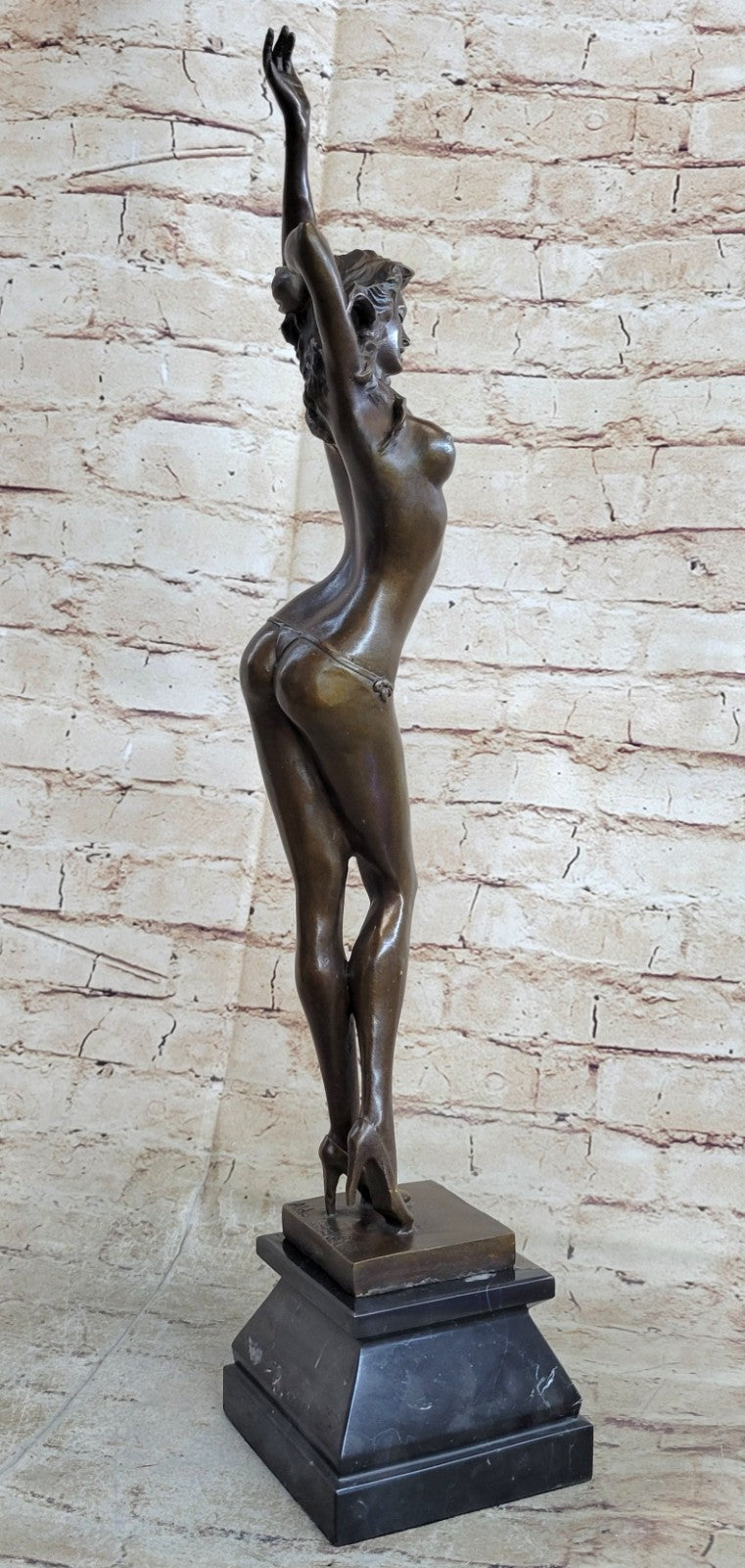 Handcrafted bronze sculpture SALE Nude Deco Art Vitaleh Qualityaldo High Signed