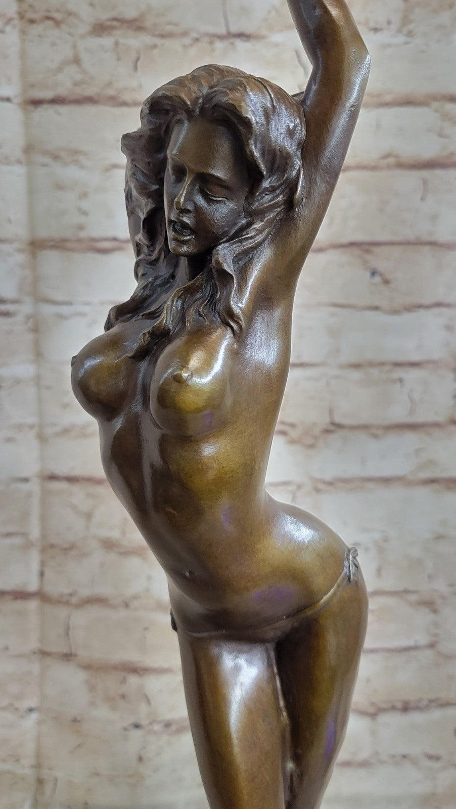 Handcrafted bronze sculpture SALE Nude Deco Art Vitaleh Qualityaldo High Signed