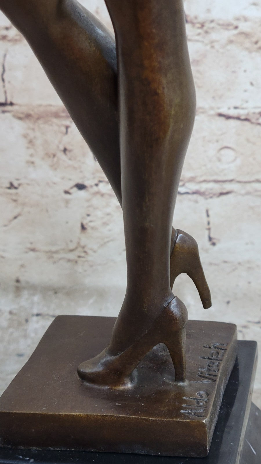 Handcrafted bronze sculpture SALE Nude Deco Art Vitaleh Qualityaldo High Signed