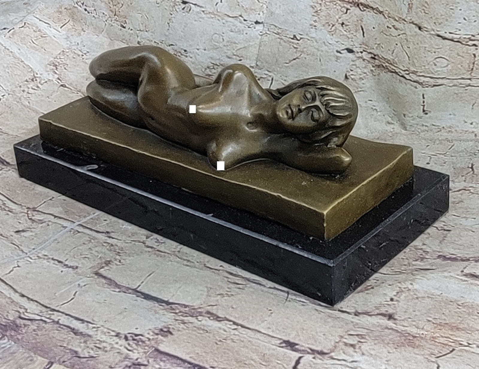 Bronze Metal Statue Marble Nude Naked Female Art Nouveau Famous Sculpture