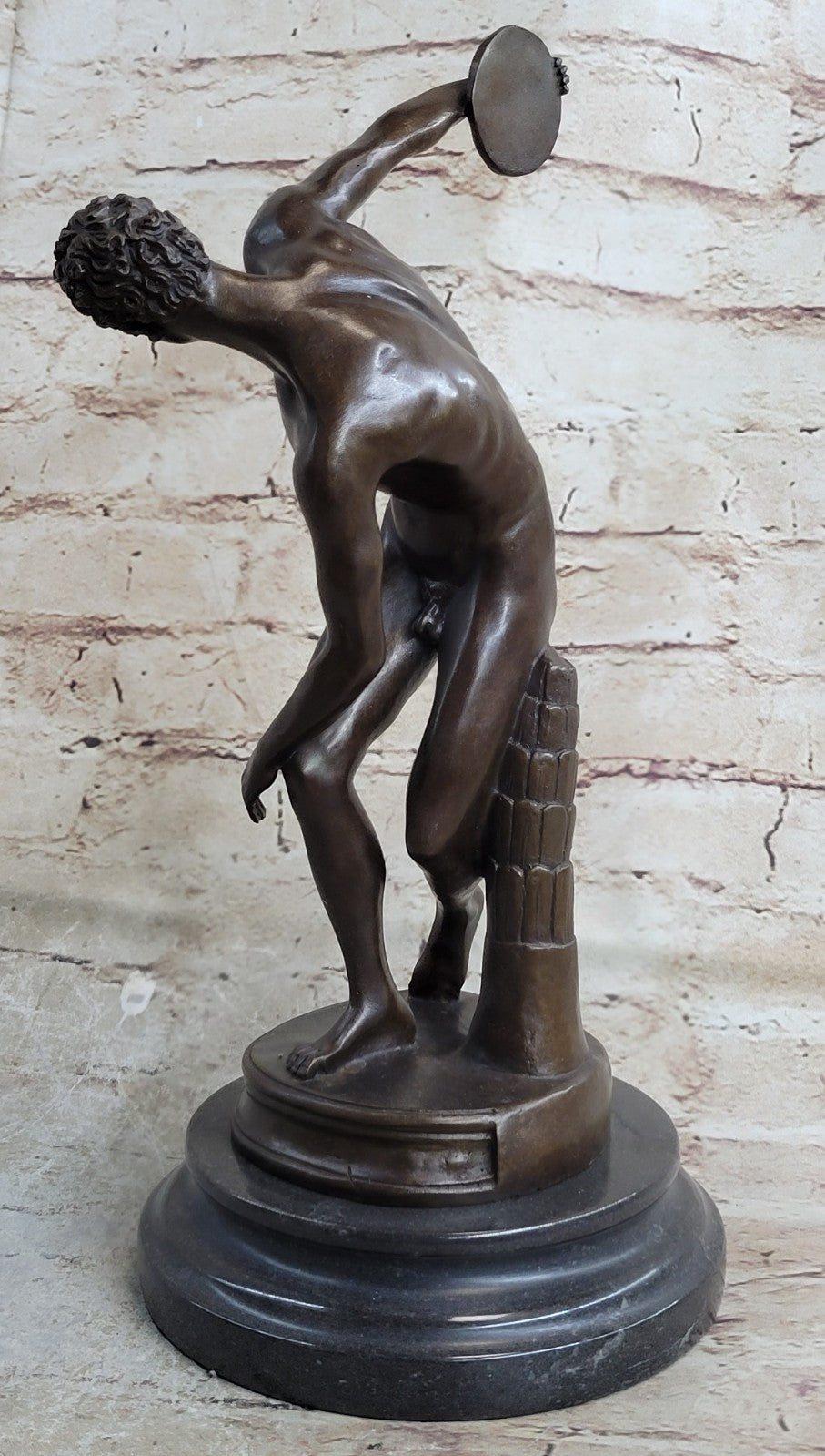 Discobolus of Myron Bronze Statue Sculpture - Discus Thrower - Olympic Games