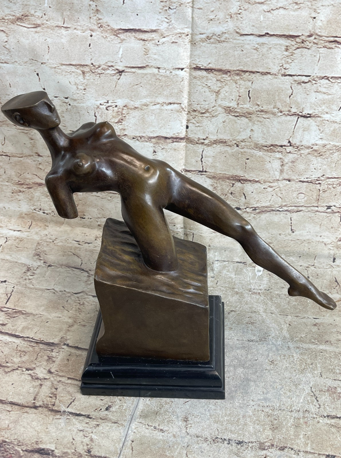 Handcrafted Genuine Bronze sculpture SALE  Woman Nude Sensual Erotic Abstract