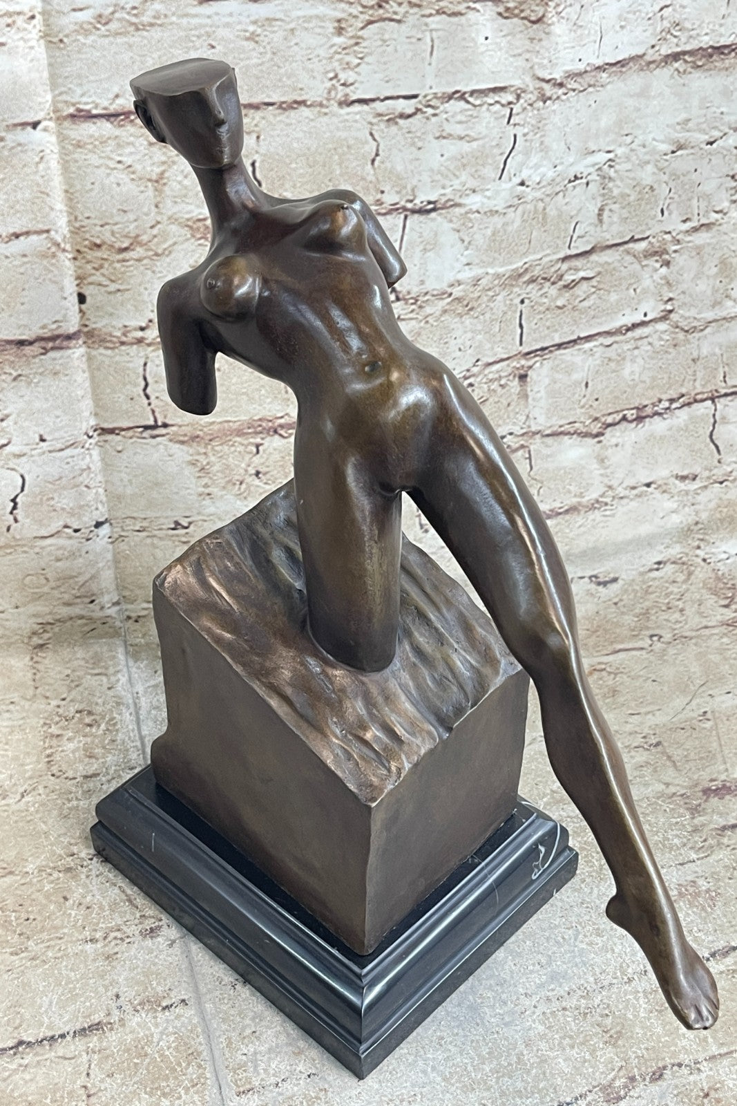 Handcrafted Genuine Bronze sculpture SALE  Woman Nude Sensual Erotic Abstract