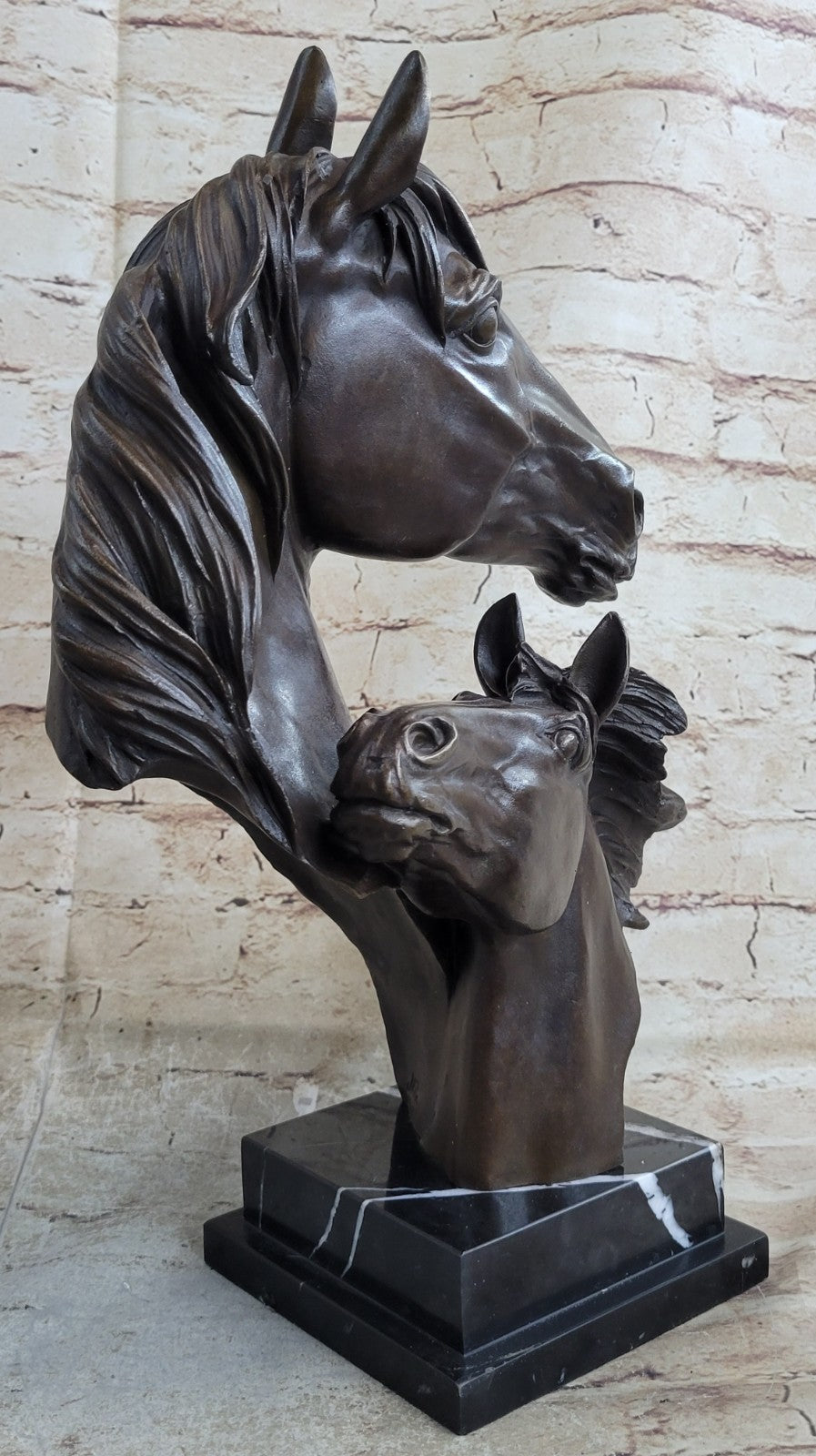 Brilliant Bronze Sculpture ~ Equestrian Horse Mare Handcrafted