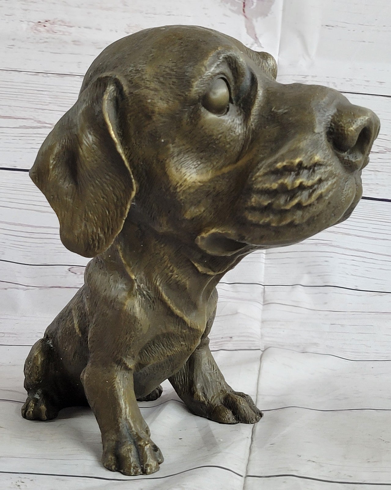 Labrador Dog Bookend Bronze Home  Statue Sculpture Breeder Kennel Figurin decore