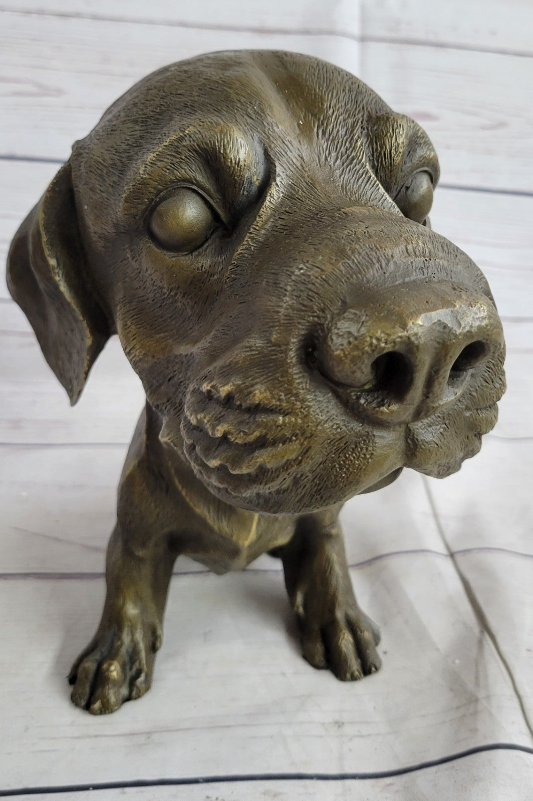 Labrador Dog Bookend Bronze Home  Statue Sculpture Breeder Kennel Figurin decore