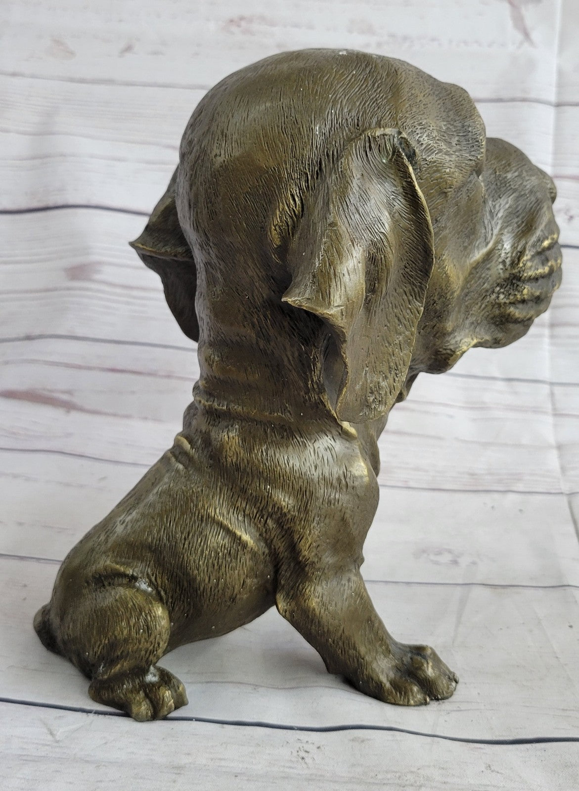 Labrador Dog Bookend Bronze Home  Statue Sculpture Breeder Kennel Figurin decore