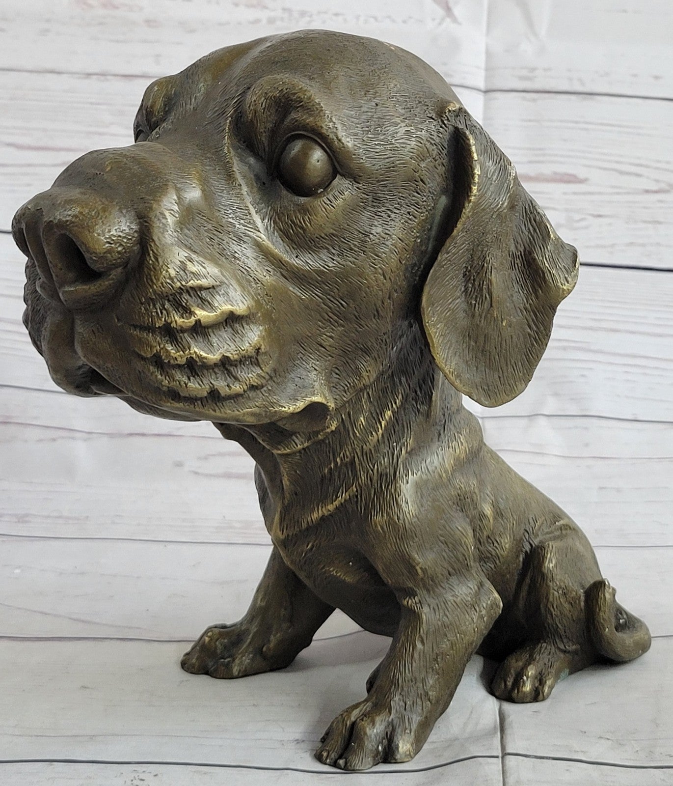 Labrador Dog Bookend Bronze Home  Statue Sculpture Breeder Kennel Figurin decore