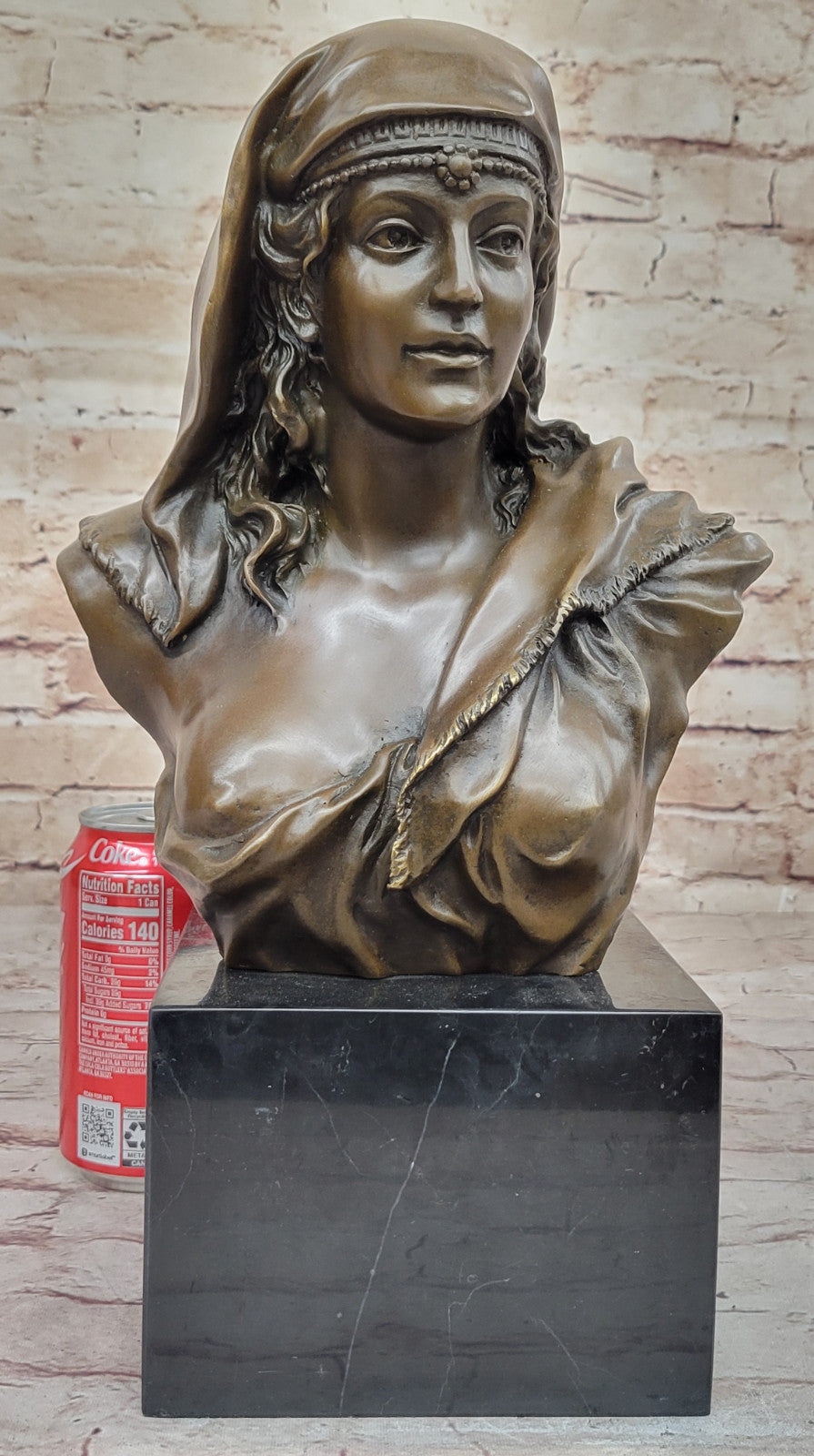 Detailed Museums Quality Classics: Woman Bronze Bust Collectible Sale