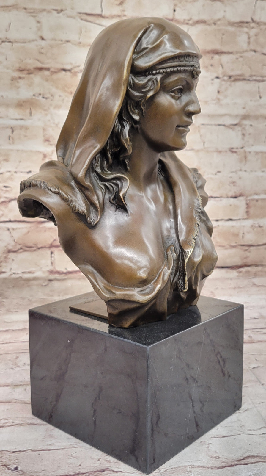 Detailed Museums Quality Classics: Woman Bronze Bust Collectible Sale