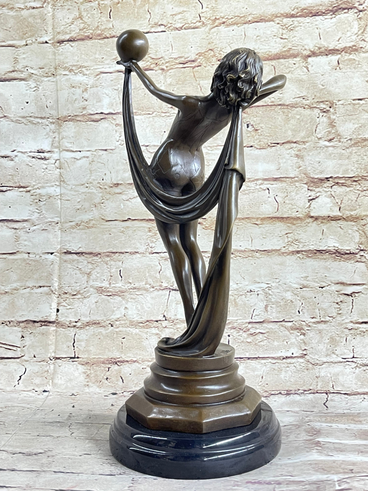 ABSTRACT SOLID BRONZE*DANCER*SCULPTURE FRENCH MILO MID CENTURY MODERNIST SALE