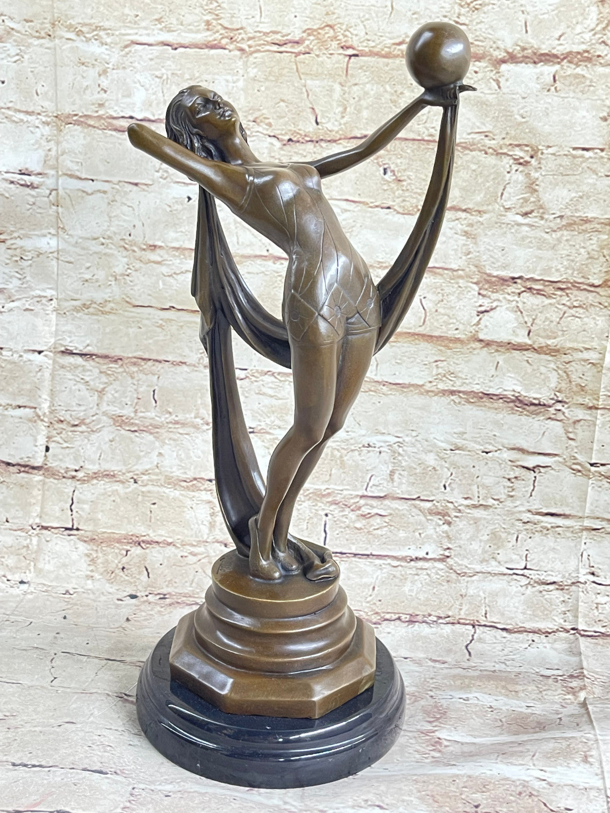 ABSTRACT SOLID BRONZE*DANCER*SCULPTURE FRENCH MILO MID CENTURY MODERNIST SALE