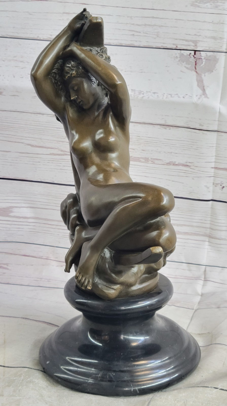 Bronze Sculpture Nude Naked Goddess Bronze Masterpiece Classic Artwork Gift