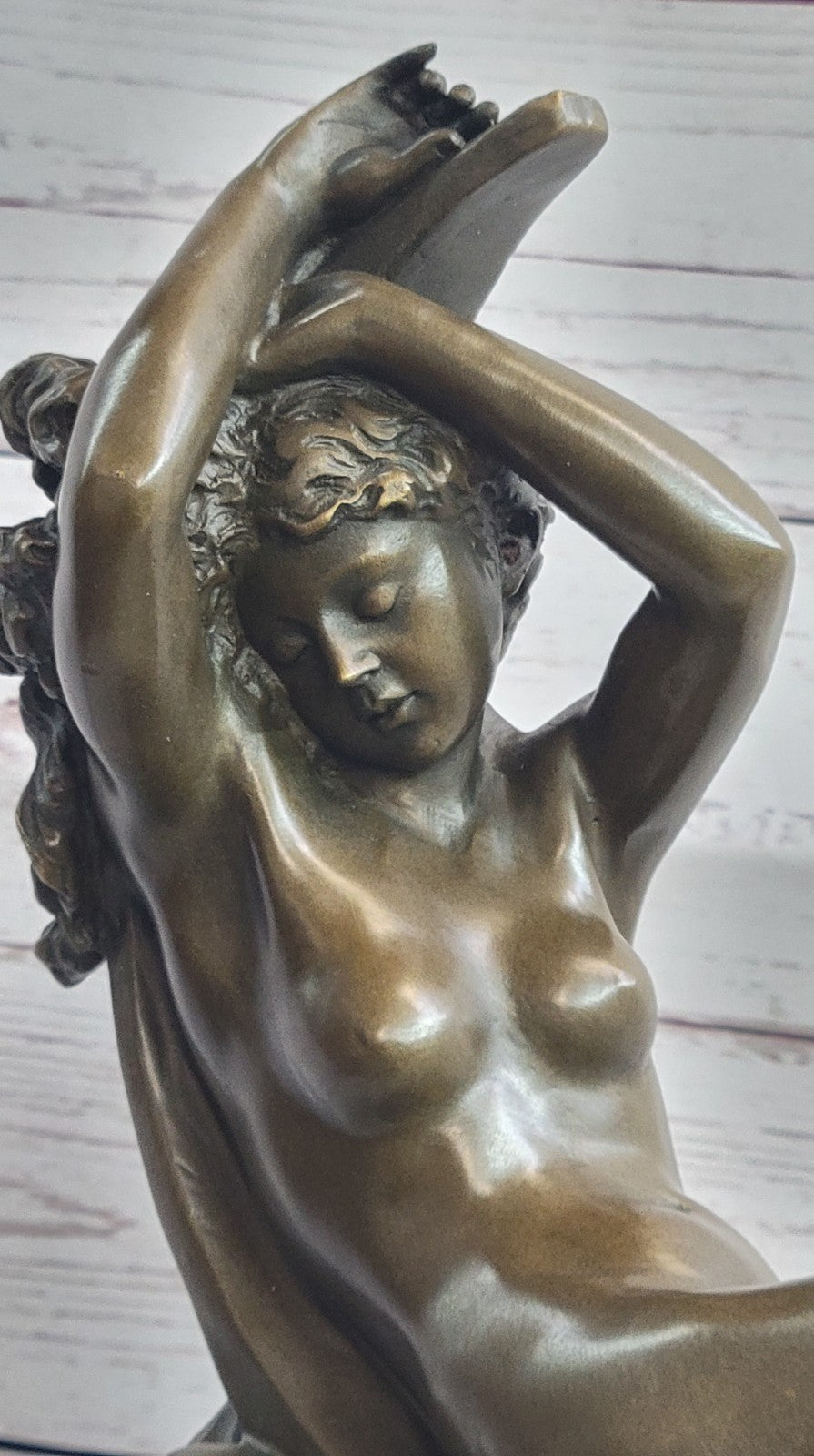 Bronze Sculpture Nude Naked Goddess Bronze Masterpiece Classic Artwork Gift