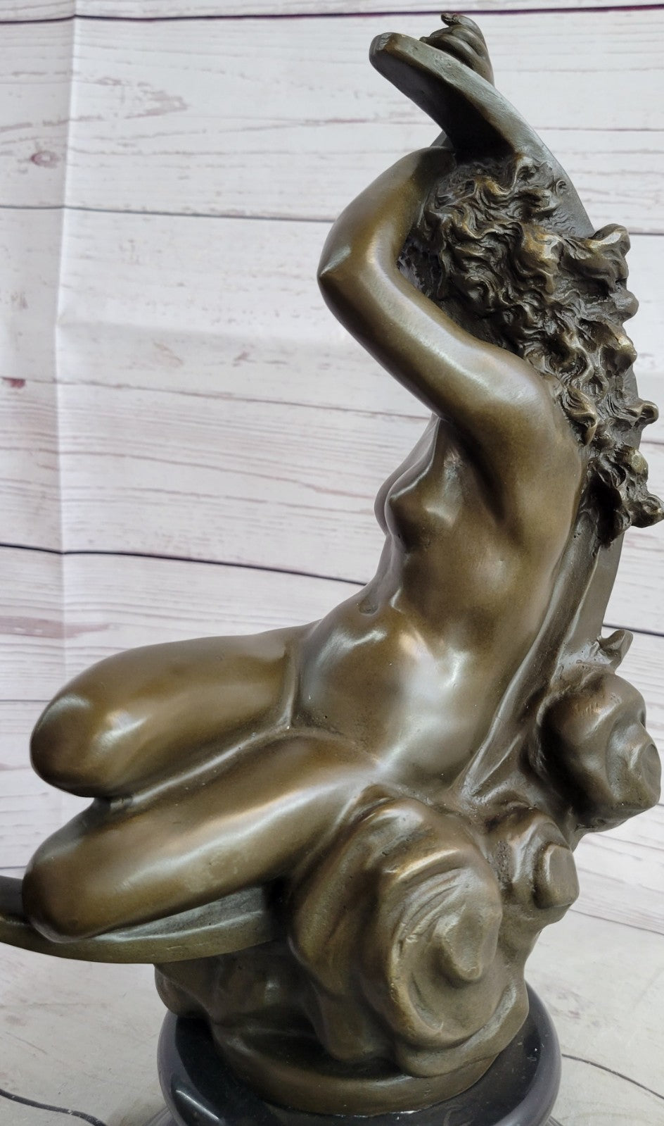 Bronze Sculpture Nude Naked Goddess Bronze Masterpiece Classic Artwork Gift