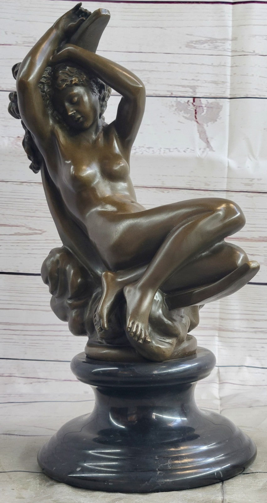 Bronze Sculpture Nude Naked Goddess Bronze Masterpiece Classic Artwork Gift