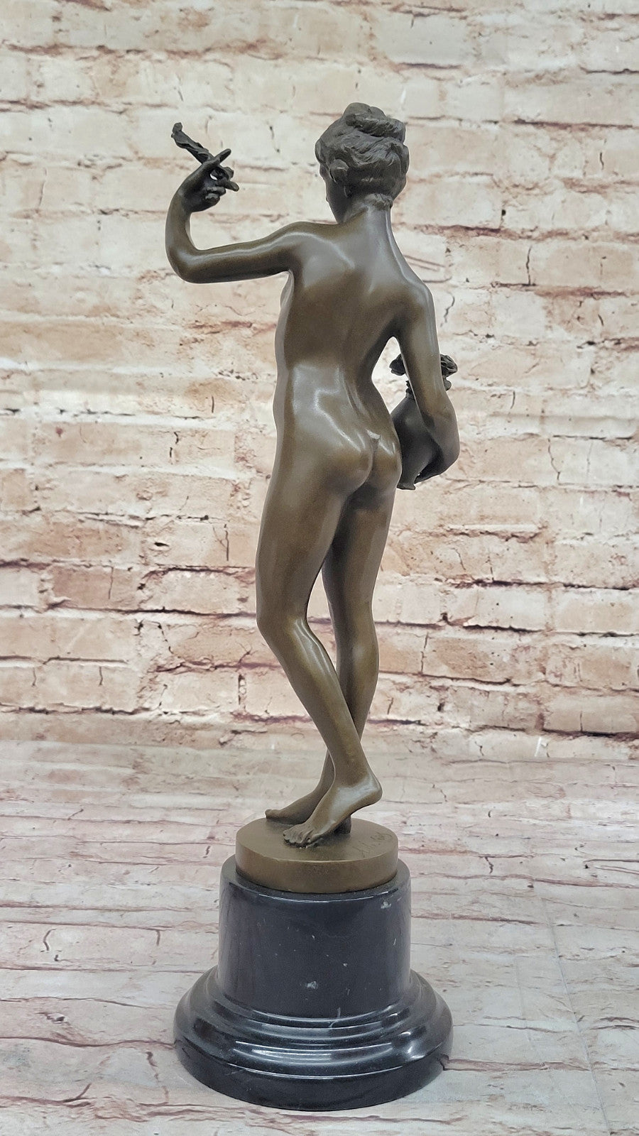 Home Office Decor: Genuine Bronze Naked Lady Statue by Adriaen de Vries