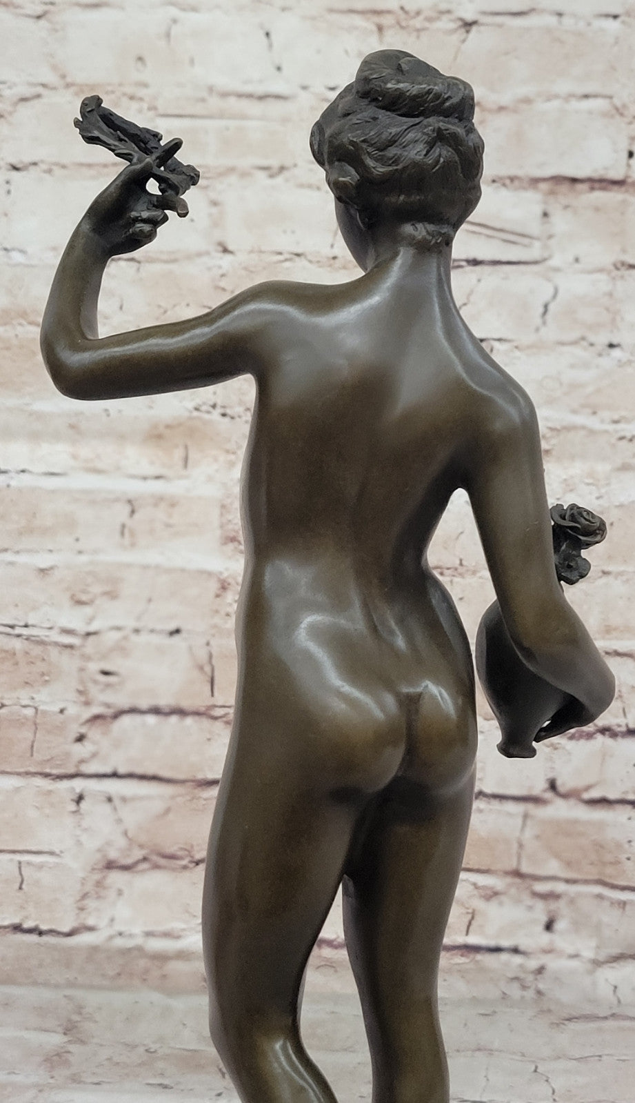 Home Office Decor: Genuine Bronze Naked Lady Statue by Adriaen de Vries