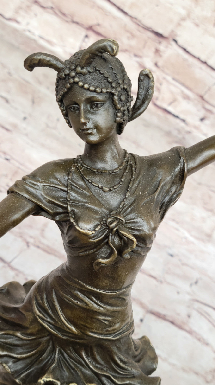 Fine Artwork Elegance: Turkish Dancer Bronze by CL. J R Colinet - Collector`s Piece