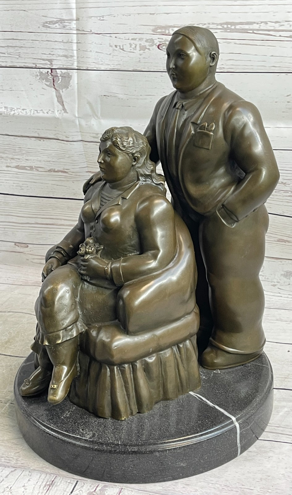 Extra Large Museum Quality Classic Botero Couple Artwork Home Office Decoration Sale